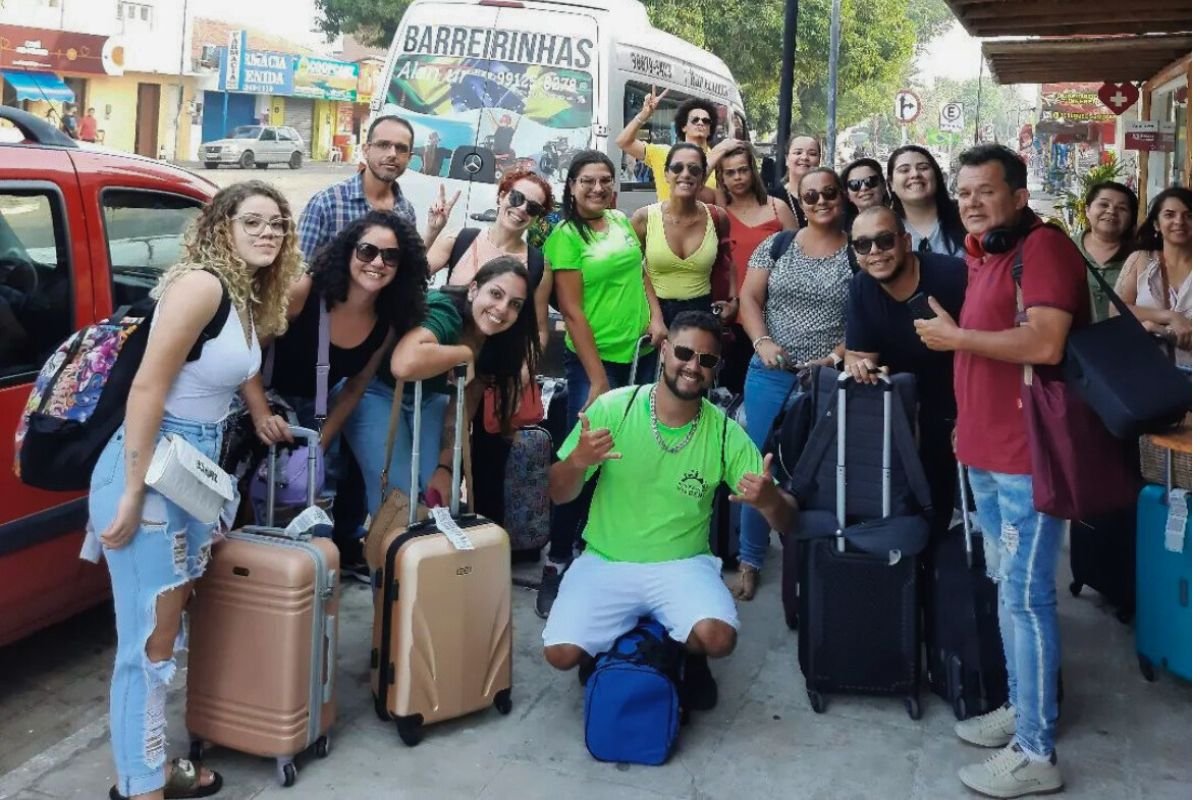 Grupo de turistas com a Alan Tour em Barreirinhas